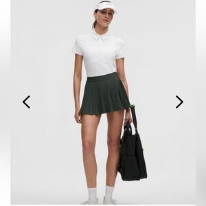 NWT Lululemon Varsity HR Tennis Skirt / RAINFOREST GREEN 10